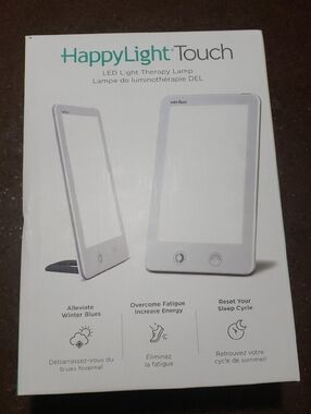 Verilux® HappyLight® Touch - UV-Free LED Therapy Lamp, Bright White Light